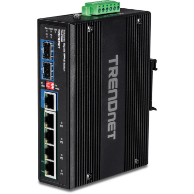 TI-UPG62 - TRENDnet 6-Port Industrial UPoE Switch