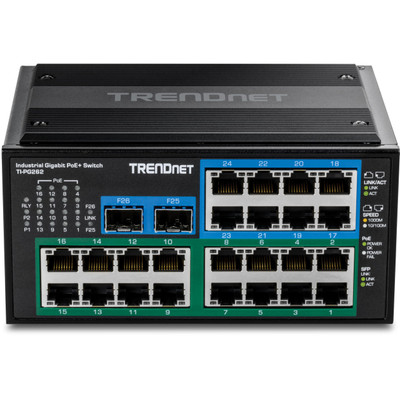 TI-PG262 - TRENDnet 26-Port Industrial PoE+ Switch