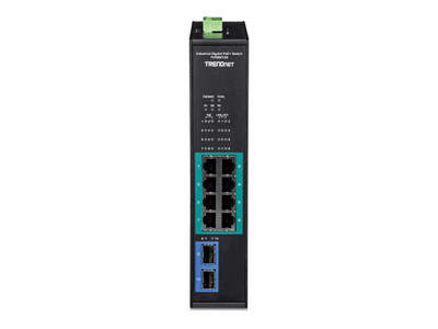 TI-PGM102 - TRENDnet Industrial Gigabit PoE+ Switch