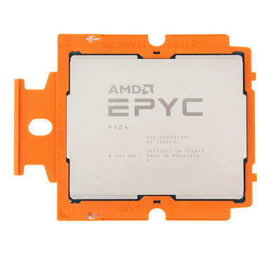 AMD EPYC 9124 3GHz 16-Core Processor for Socket SP5 - Part Number: 100-100000802WOF - Compatible with server use