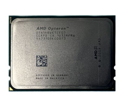 AMD Opteron 6168 12-Core 1.9GHz Processor for Socket G34 Servers - 6.4GT/s 12MB L3 Cache - OS6168WKTCEGOWOF