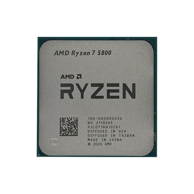 AMD Ryzen 7 5800 8-Core 3.4GHz Processor for Socket AM4 - High-performance CPU compatible with AM4 motherboards