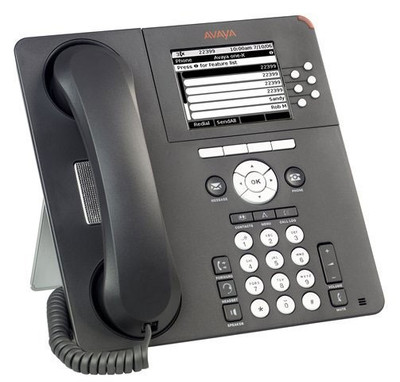 Avaya 9630G 6-Lines IP Phone - Black, Compatible with Avaya systems, Office desk phone