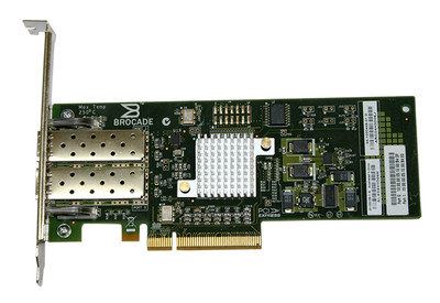 Brocade Dual-Ports SFP+ Fiber Channel 8Gb/s HBA for PCI-Express x8 - Compatible with ProLiant DL360p Gen8 servers