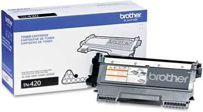 Brother TN450 Black High Yield Toner Cartridge for TN420 Printer - 2.6K Pages