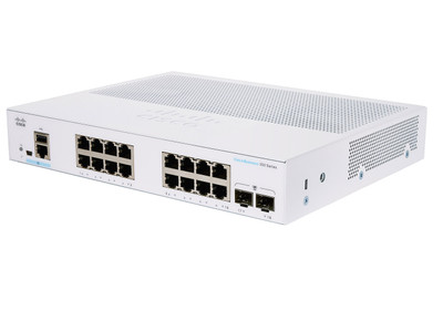 Cisco CBS350-16T-E-2G-NA Network Switch for Small Business Ethernet LAN - 16 Ports - Gigabit - Desktop/Rackmount