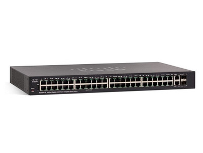 Cisco SG250X-48P-K9 48-Port PoE+ Layer 3 Gigabit SFP+ Switch, Rack-Mountable, Manageable, for Data Centers