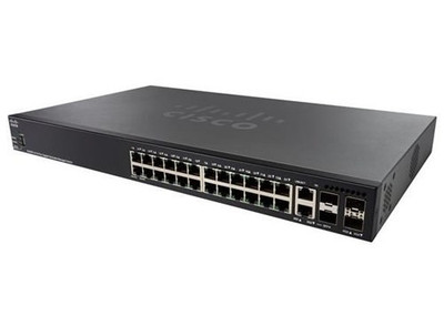 SG350X-24-K9 - Cisco 24-Port Gigabit Stackable Managed Network Switch
