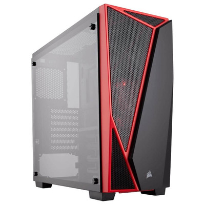 Corsair Carbide Series SPEC-04 Mid-Tower Gaming Case with Tempered Glass - CC-9011117-WW, compatible with gaming setups