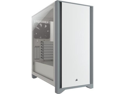 Corsair Tempered Glass Mid-Tower ATX Case for 4000D, sleek design, spacious interior, compatible with ATX motherboards