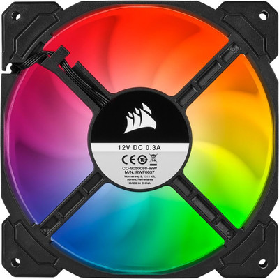 Corsair 140mm RGB PRO Performance Fan for iCUE SP140 - High-performance RGB fan for Corsair iCUE SP140, 140mm size