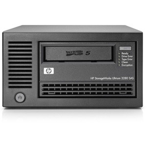 HP StorageWorks LTO-5 Ultrim 3280 SAS External Tape Drive for Data Backup - EH900A