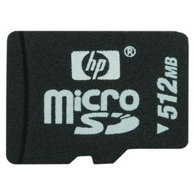 HP 512MB microSD Flash Memory Card for iPAQ, compact design, compatible with iPAQ devices