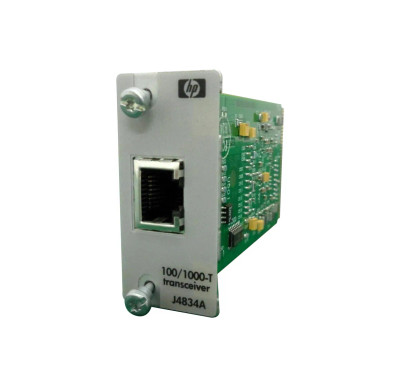 J4834AD - HP ProCurve 1Gbps 1000Base-TX Copper Mode Twisted Pair 100m RJ-45 Connector GBIC Transceiver