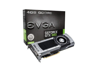 EVGA GeForce GTX 980 4GB GDDR5 Graphics Card, 04G-P4-2980-B1, PCI Express 3.0 x16, DVI-I/ HDMI/ 3x DisplayPort, 256-B
