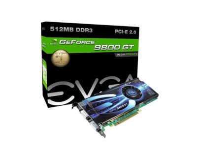 EVGA Nvidia GeForce 9800 GT 512MB GDDR3 Video Card for PCI Express 2.0