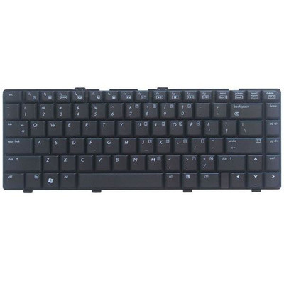HP Pavilion DV6215ca Notebook PC Keyboard 441427-121 - QWERTY layout, black color, compatible with HP laptops.