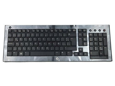 533730-071 - HP Spanish Layout Silver Desktop Keyboard