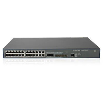 HP 3600 24 V2 SI Switch L4 Managed 24x10/100 + 4x Gigabit SFP + 2x Shared 10/100/1000 Rack Mountable - Ethernet switch
