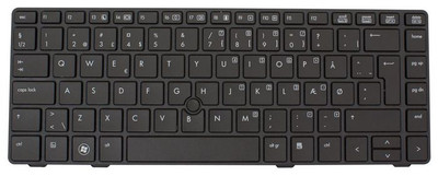 HP Keyboard with Pointing Stick Den - 688737-081 - Compatible with HP ProLiant DL360p Gen8 servers