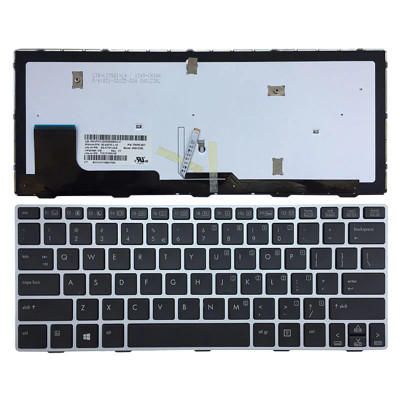 HP Revolve 810 Dk Keyboard - 716747-081, compatible with HP Revolve 810 laptops, black, QWERTY layout