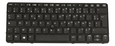 HP Keyboard 820 with Point Stick Swe, part number 730540-B71, compatible with HP laptops, Swedish layout.
