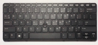 HP Backlit Keyboard 735502-001 for enhanced typing in low light settings, compatible with HP laptops.