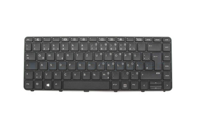 HP German Keyboard for ProBook 440 G3 Notebook - Replacement keyboard for HP laptop, part number 826367-041