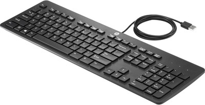 HP USB Standard Keyboard DT528AT - QWERTY layout, black, compatible with HP desktop computers