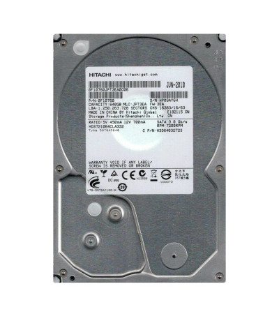0F10760 - HGST 640GB 7200RPM SATA 3Gb/s 32MB 3.5" HDD