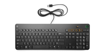 HP Nordic USB Keyboard for J4E27AA with sleek design and ergonomic keys, perfect for office use