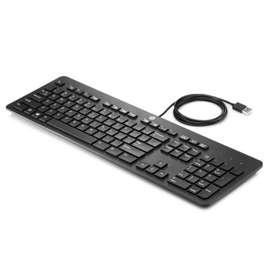HP USB Smartcard CCID Keyboard L1P58AV for secure data entry on ProLiant DL360p Gen8 servers.