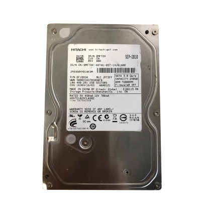 Hitachi 250GB 7200RPM SATA 3.0 Gbps 3.5 Hard Drive for Deskstar - 0F10834
