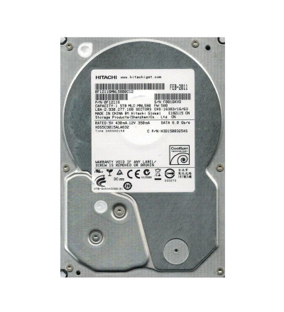 0F12116 - Hitachi 1.5TB 5400RPM SATA 6Gb/s 32MB 3.5" HDD