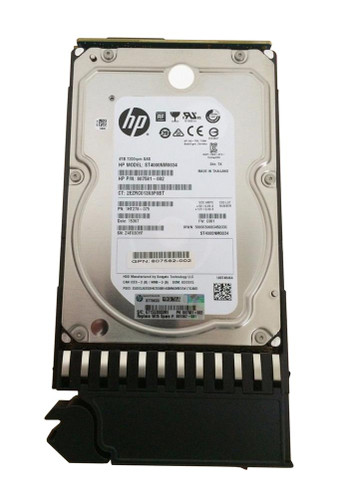 K2Q82A - HP 4TB 7200RPM SAS 12Gb/s 128MB Cache Hot-Pluggable Dual Port 512e LFF 3.5-inch Midline Hard Drive with Tray for MSA/MSA2 Storage Array