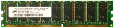 Micron 1GB PC2700 DDR-333MHz ECC Unbuffered Memory DIMM for Servers
