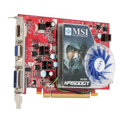 N9500GT-512 - MSI 512MB DDR3 DVI HDMI PCIe Graphics Card
