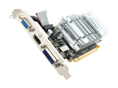 R5450MD1GH - MSI Radeon HD5450 1GB DDR3 VGA/DVI/HDMI PCIe Graphics Card