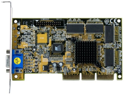 nVidia Riva Tnt2 32MB AGP Silent Video Graphics Card for CM64S, gaming graphics card, AGP interface