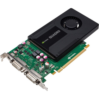 VCQK2000DVI-PB - PNY nVidia Quadro K2000D 2GB 128-Bit GDDR5 PCI Express 2.0 x16 DVI-I/D Mini-DP Video Graphics