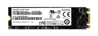 SD7SN6S-512G-1122 - SanDisk 512GB SATA 6Gb/s M.2 2280 SSD