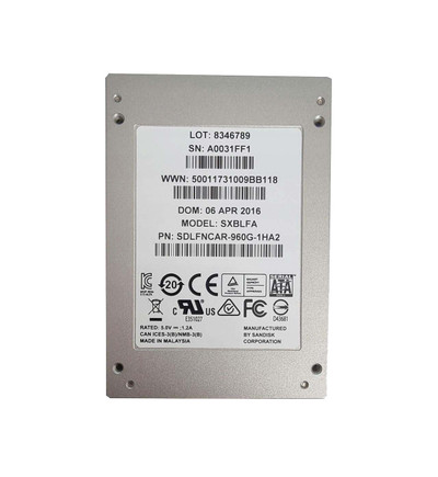 SanDisk CloudSpeed Eco 960GB SATA SSD 2.5 - Compatible with servers - SDLFNCAR-960G-1HA2