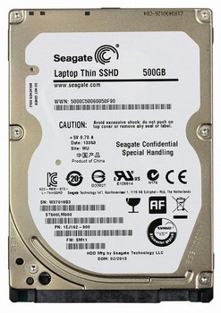 IEJ162-040 - Seagate Laptop SSHD 500GB 5400RPM 64MB Cache SATA 6Gb/s 8GB MLC SSD 2.5-inch Hybrid Hard Disk