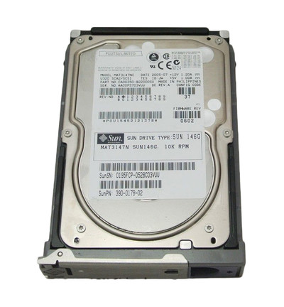 390-0178 - SUN 146GB 10K RPM Ultra-320 SCSI 3.5" HDD
