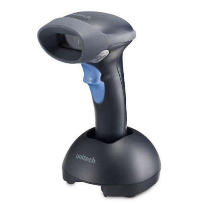 Unitech MS840P Barcode Scanner - Wireless, Blue/Green, Quick Guide - Ideal for Retail and Inventory Management