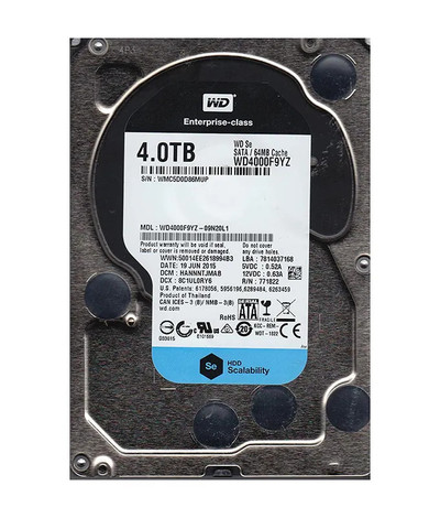 New Western Digital SE 4TB 7200RPM SATA 6Gb/s Hard Drive for Servers