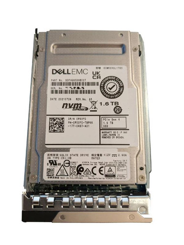 0P03YC - Dell 1.6TB NVMe PCIe x4 2.5" SSD