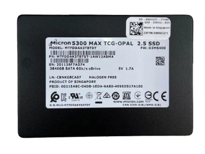 Dell 3.84TB SATA 6Gb/s 2.5-Inch SSD for 0W6G21 - Compatible with Servers