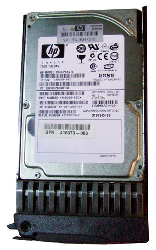 430169-002 - HP 72GB 15000RPM SAS 2.5" HDD