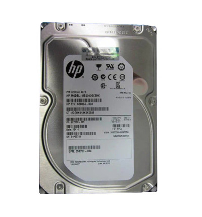 658084-003 - HP 2TB 7200RPM SAS 6Gb/s 3.5" Hot-Plug HDD